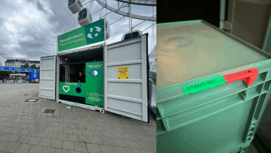 Mehrweg Rückgabe Fan Zone c Nina Laible
