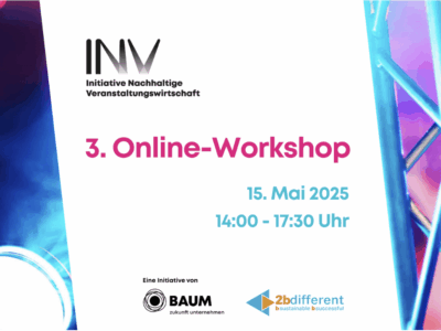 3. Workshop Initiative Nachhaltige Veranstaltungswirtschaft (INV)